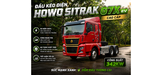 XE ĐẦU KÉO ĐIỆN HOWO SITRAK G7X EV
