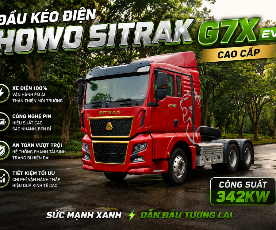 XE ĐẦU KÉO ĐIỆN HOWO SITRAK G7X EV